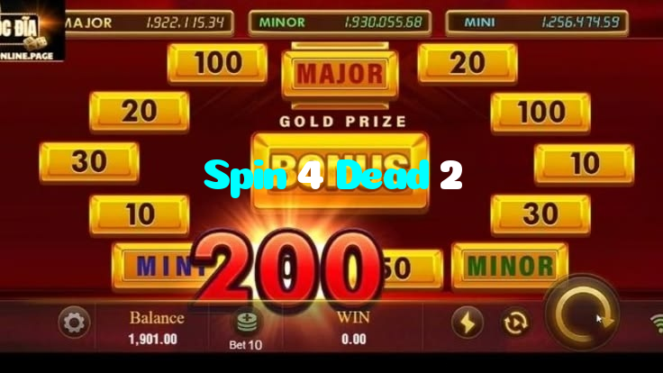 Spin 4 Dead 2 casino presented on mobile device in Pakistan with slots and live games